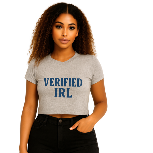 Verified IRL Crop tee