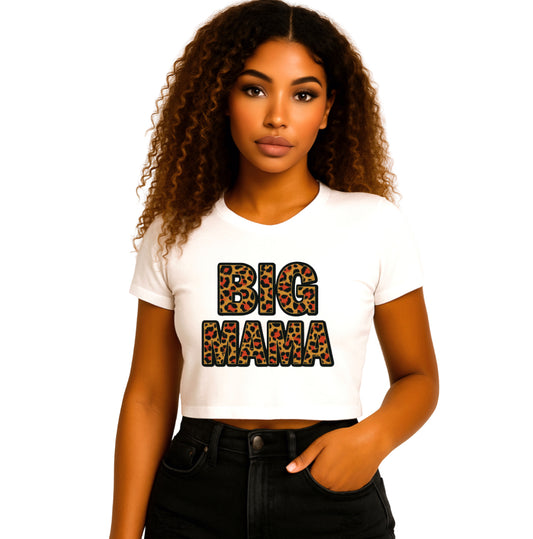 Big Mama Energy Leopard Crop