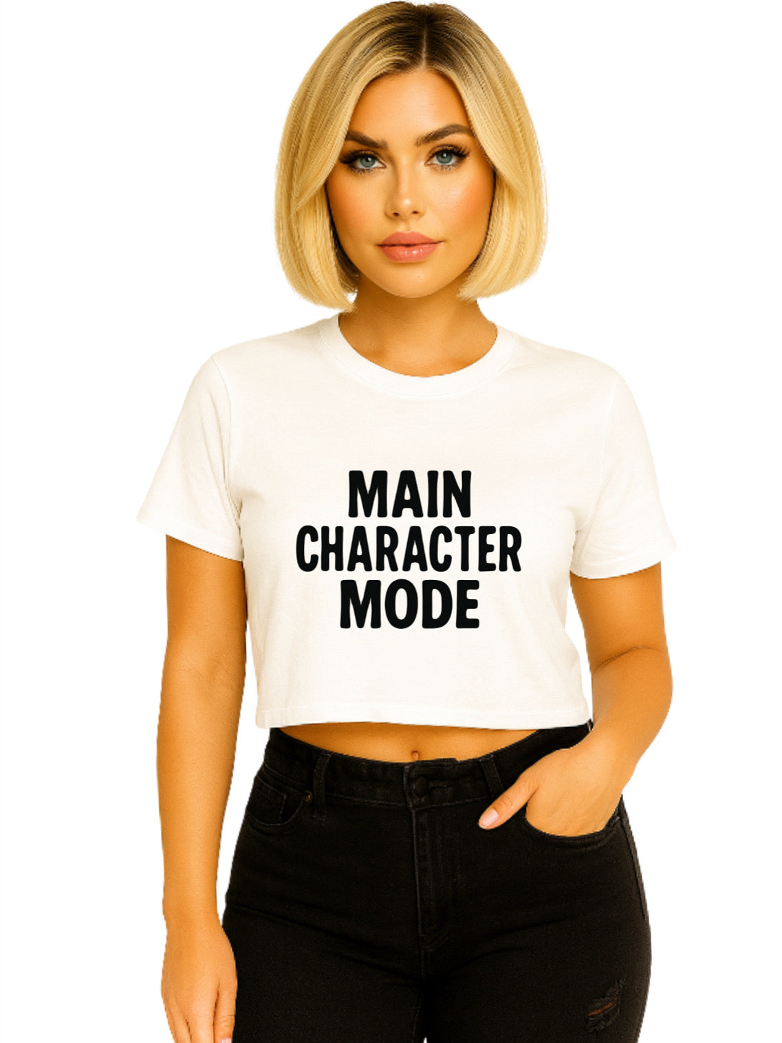 Main Character Mode Crop Tee