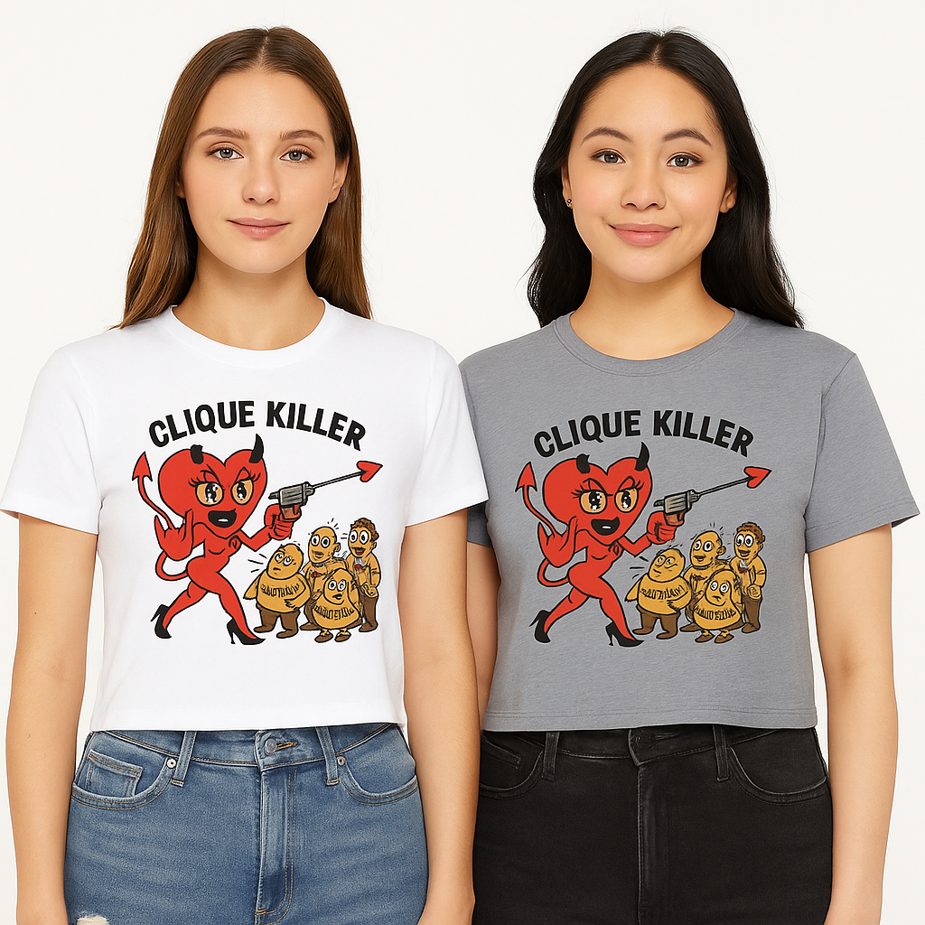 Clique Killer Graphic Crop Top
