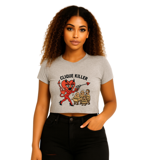 Clique Killer Graphic Crop Top
