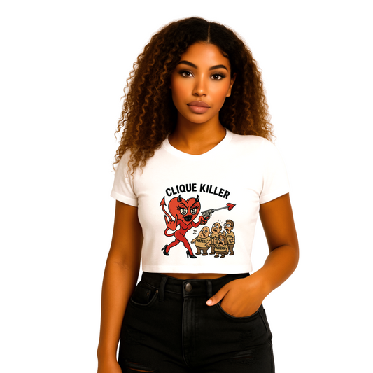 Clique Killer Graphic Crop Top