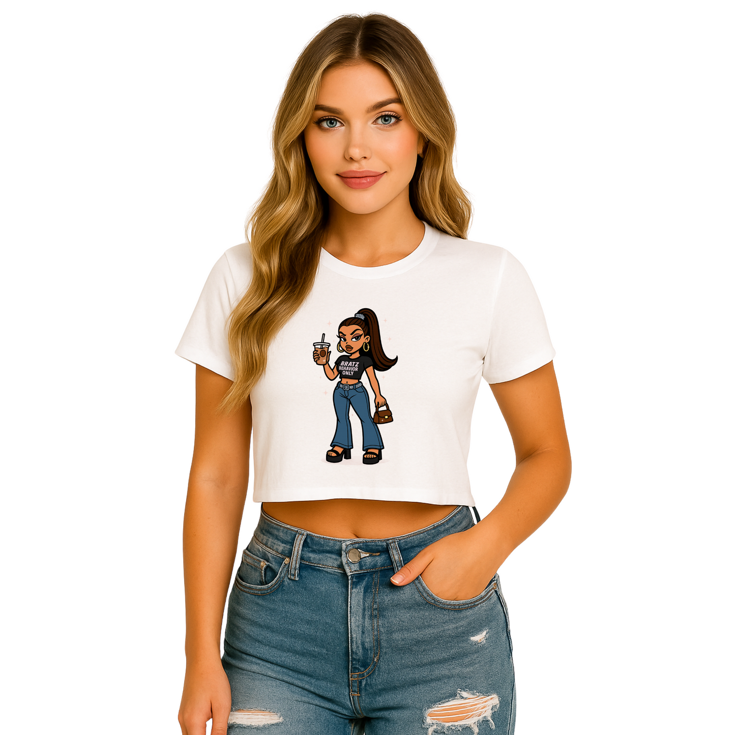 Bratz Behavior Only Graphic Crop Top
