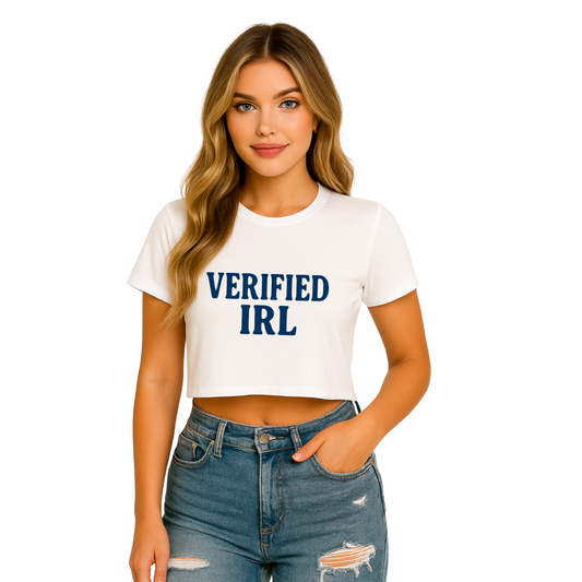 Verified IRL Crop tee