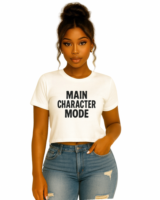 Main Character Mode Crop Tee