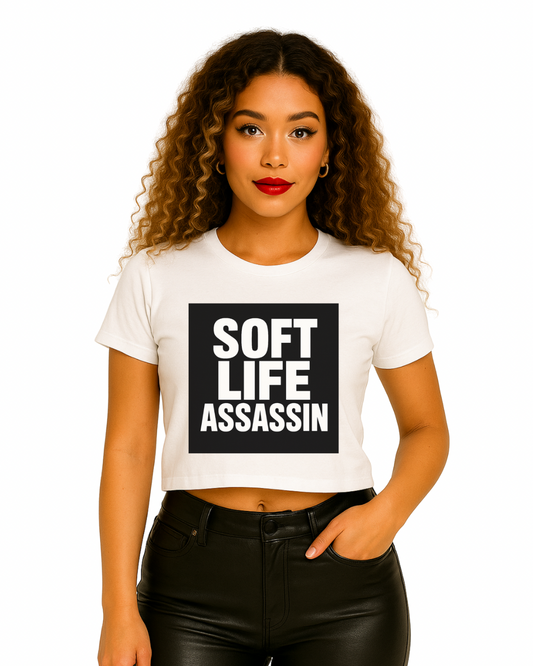 Soft Life Assassin Crop Tee